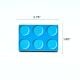 Handmade Pine Wood Blue LEGO-Inspired Knob for Kids